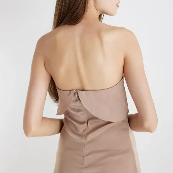 May Tiered Strapless Midi Dress - Blush - Picture 5 of 5